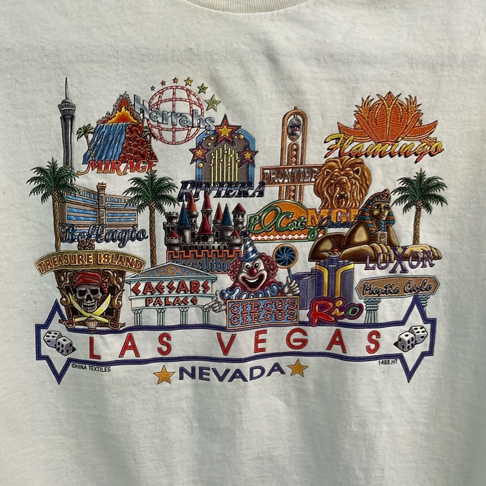 Vintage AAA Cotton Las Vegas Nevada Graphic Tee Short Sleeve Adult Size S